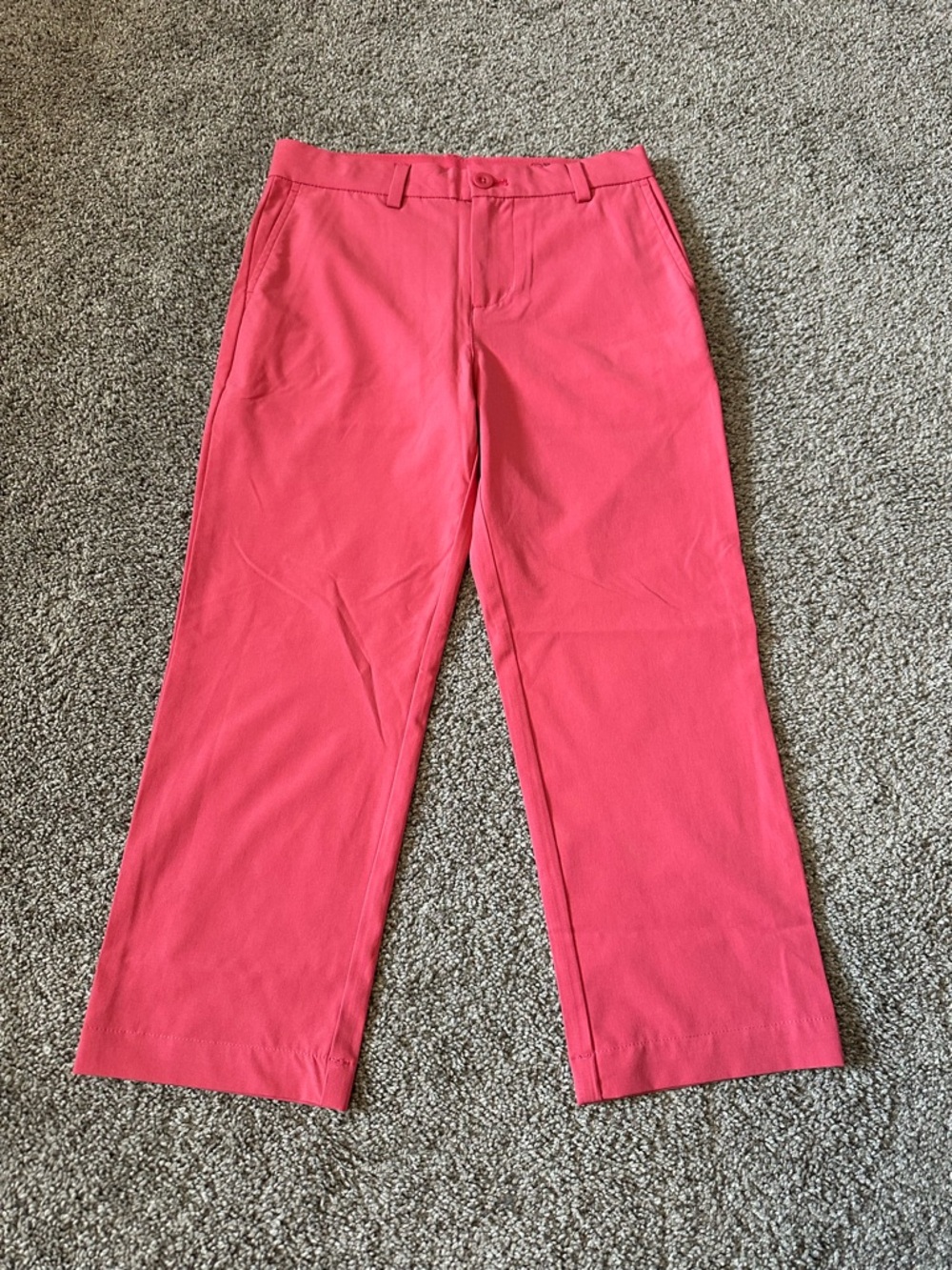 Vineyard Vines Coral-Pink Straight-Leg Chinos